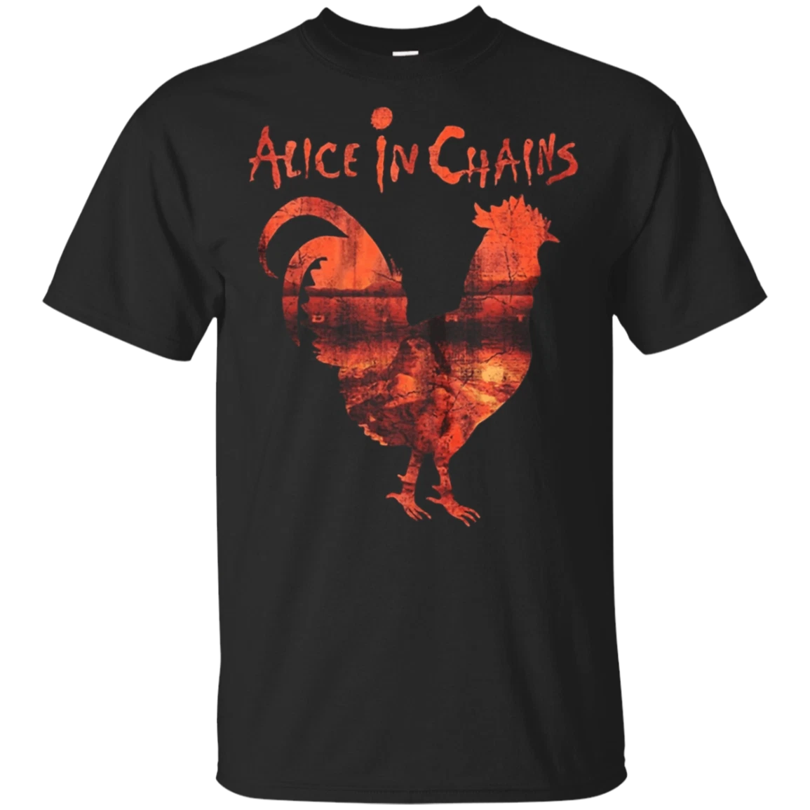 Alice in Chains Rooster T-Shirt Size S to 5XL US Unisex Rock Layne Staley Shirt