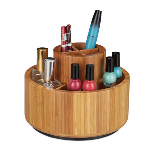 Organizador maquillaje, Organizador bambú, Neceser mesa, Caja cosméticos - Imagen 1 de 9