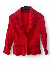 🔥 TRU Blazer | Gr. 42 | Rot | Plissee-Stil | Elegant & Auffällig 🔥
