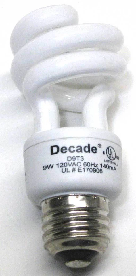 Feit Decade 9W/40W 120V Soft White Twist CFL Bulb E26 Medium Base D9T3 D9T3/12K - Image 2 of 2