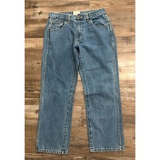 Redhead Mens Size 34x32 Straight Fit Medium Wash Blue Jeans