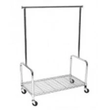 36" Rolling Rack w/Base Shelf