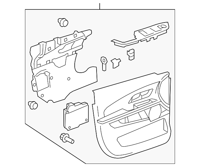 Genuine GM Door Trim Panel 23363849