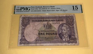 PMG New Zealand, Reserve Bank 1 Pound Banknote ND(1940-55) p159a 15