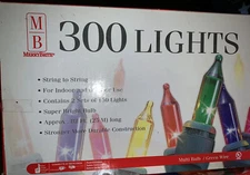 Merry Brite 300 Lights String to String Multi-color Bulb
