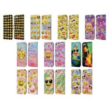 OFFICIAL emoji SMILEYS LEATHER BOOK WALLET CASE FOR APPLE iPOD TOUCH MP3