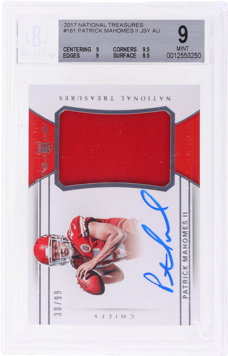 2017 National Treasures Patrick Mahomes II Rookie Patch Auto