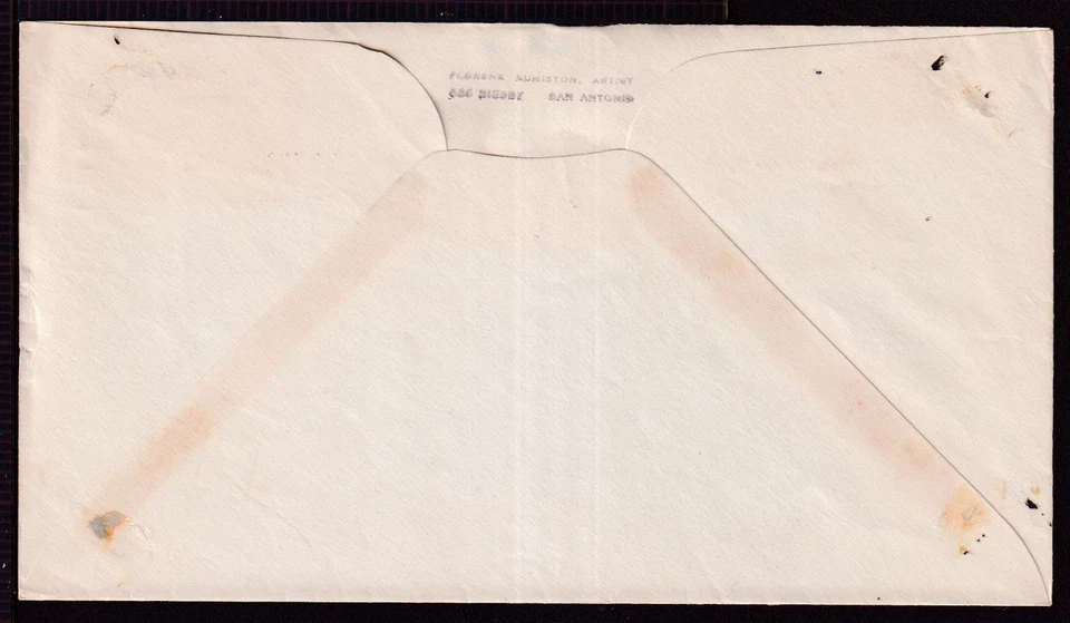 1938 IOWA centennial Sc 838-81a FDC Florene Edmiston cachet CV $300 (09G - Image 2 of 3