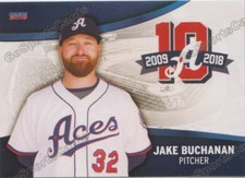 2018 Reno Aces Jake Buchanan RC Rookie Arizona Diamondbacks