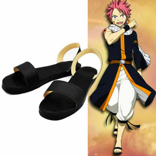 NEW Fairy Tail Natsu Dragneel Cosplay Shoes For Costume