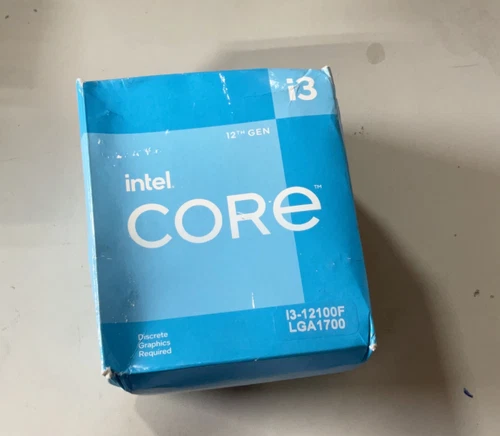 Intel Core i3-12100F Processor (4.3 GHz, 4 Cores, LGA 1700) Box - BX8071512100F
