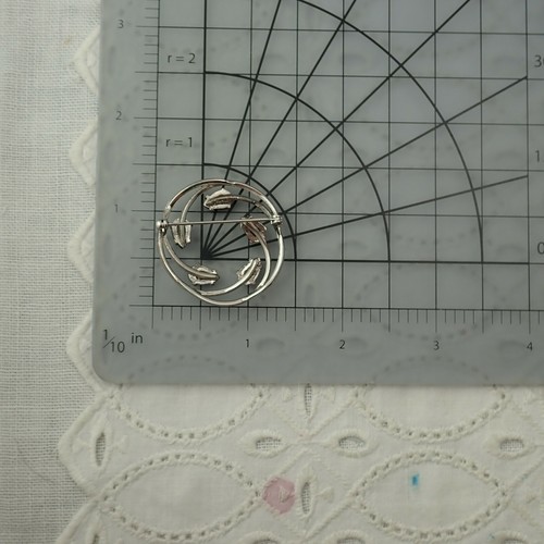 Vintage Sarah Coventry Onyx Tears Gemstone Sterling Silver Pin Brooch 5.6 Grams - Picture 3 of 7