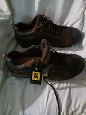Men's Caterpillar  Composite Toe Work Shoe Dark Brown size 14 