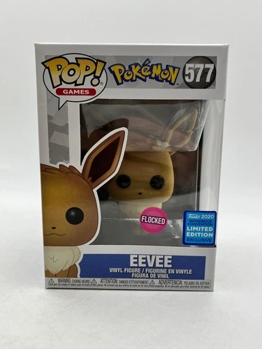 Funko POP! Games Pokémon - Eevee #577 - Flocked - 2020 Exclusive