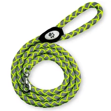 Reflective Dog Leash 6 Ft Long Heavy Duty Durable for Large Medium Breeds Rope