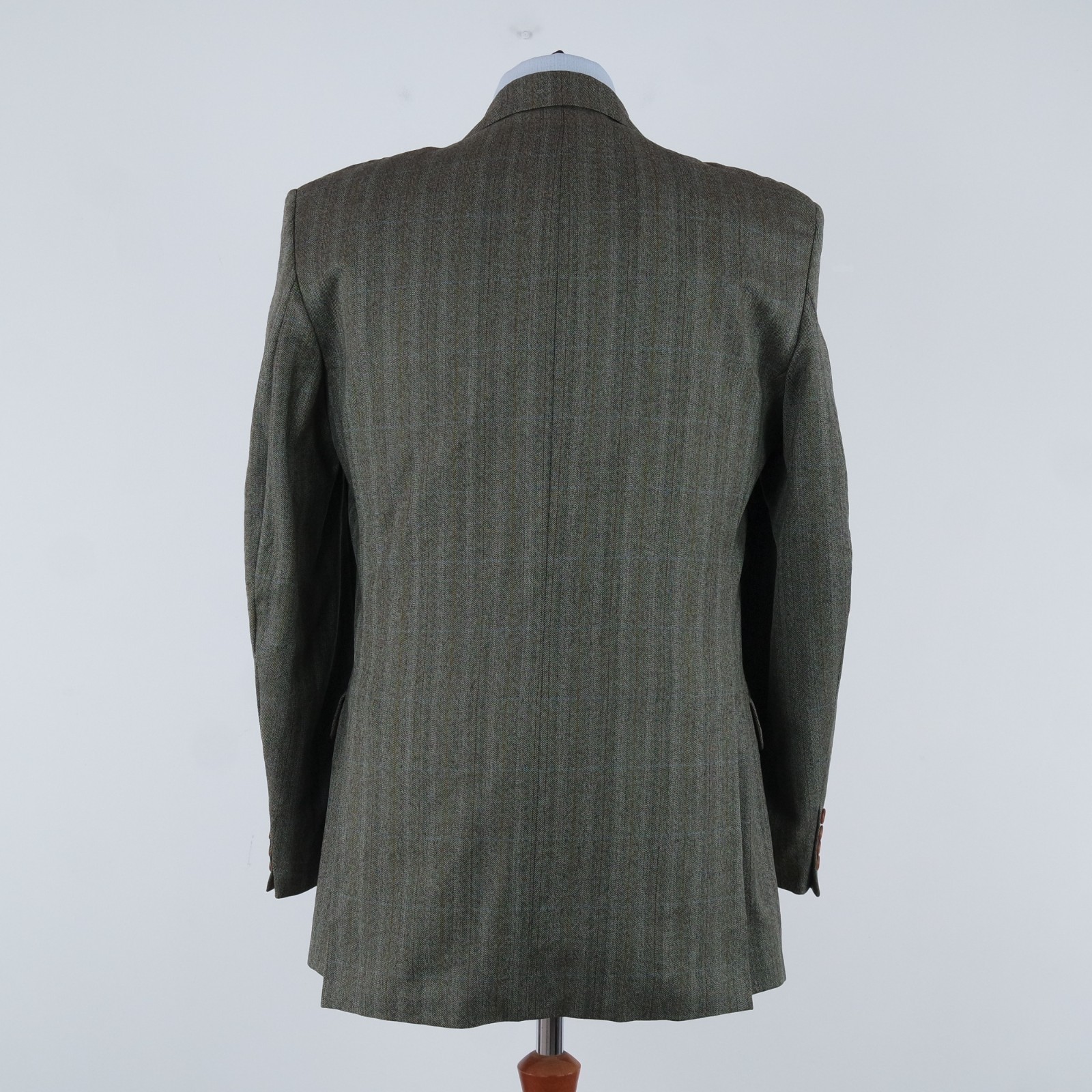 Mens Vintage DAKS Tweed Jacket 42R UK Size Herringbone Wool Sport Coat Blazer image 6