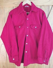 Vintage Frostproof Flannel Shirt Bright Red Sanforized Workwear Men's Size 16 XL