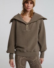 Varley Womens Vine Half Zip Pullover Sweatshirt Sz L Ottoman