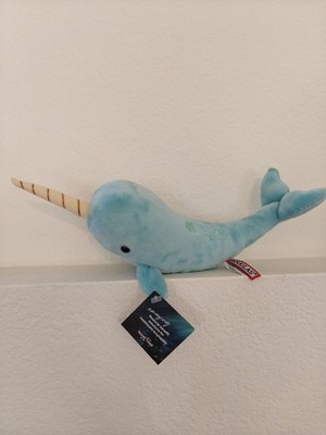 Douglas Turquoise Narwhal Plush Stuffed Animal Cuddle Toy New NWT