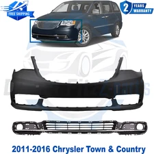 Bumper Kit For 2011-2016 Chrysler Town & Country Front CAPA Certified Part 2Pc