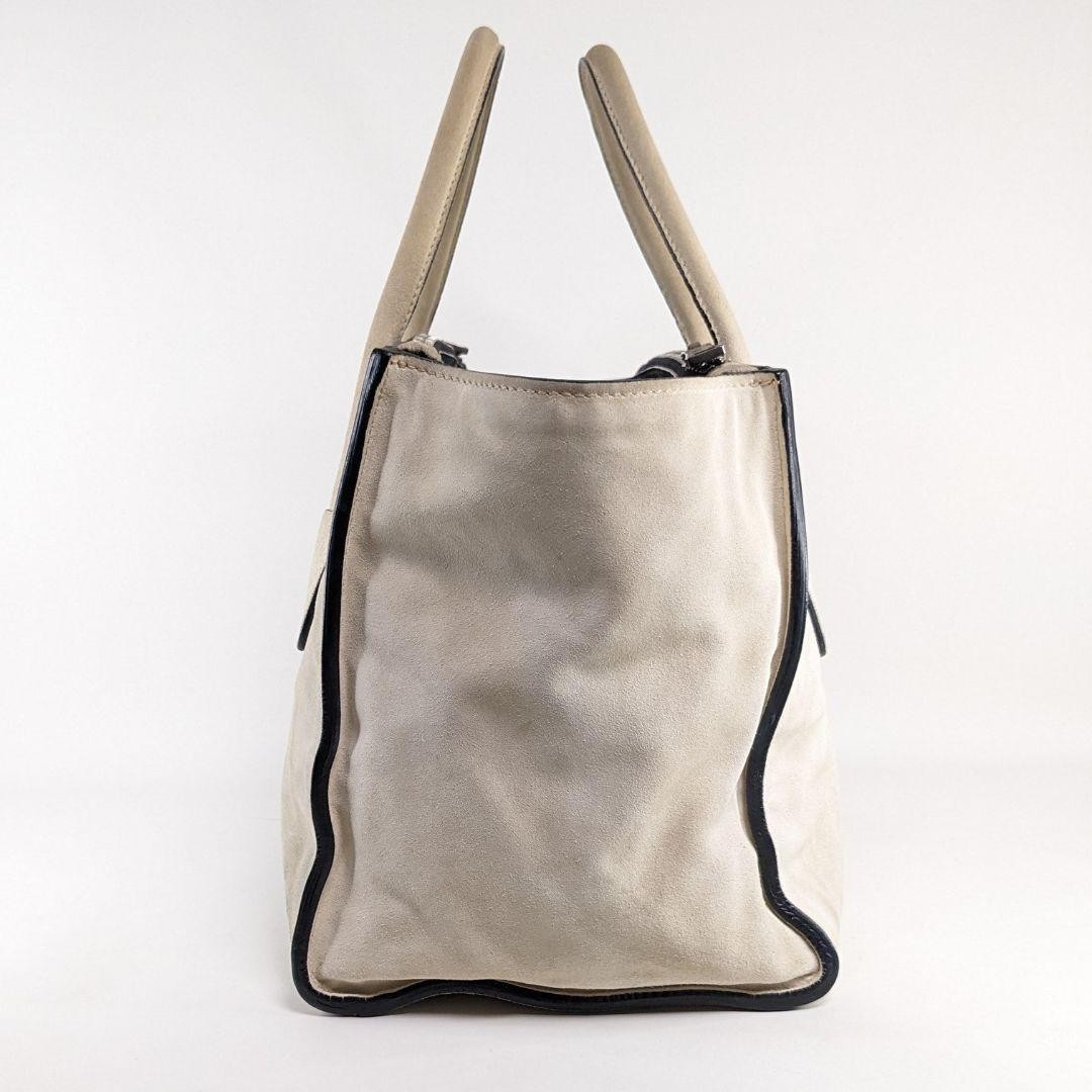 PRADA Handbag Shoulder Tote Bag Suede 2way thumbnail 3