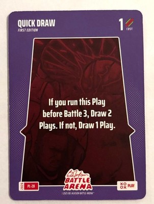 2026 Bo Jackson Battle Arena ''The Griffey Set'' Quick Draw PL-28 Play Card