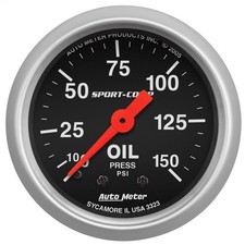 Autometer For Sport Comp 52mm Mechanical 0-150 Psi Oil Pressure Gauge