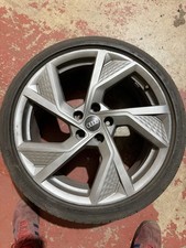 Audi s3/a3 8y grey cut dimple alloy wheel.