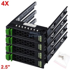 4x Fujitsu RX100 RX200 RX300 RX350 TX150 S7 S8 2.5" SAS Tray Caddy A3C40135103