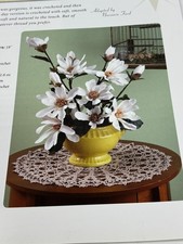 Early Crocus Doily Crochet Pattern Book Pages