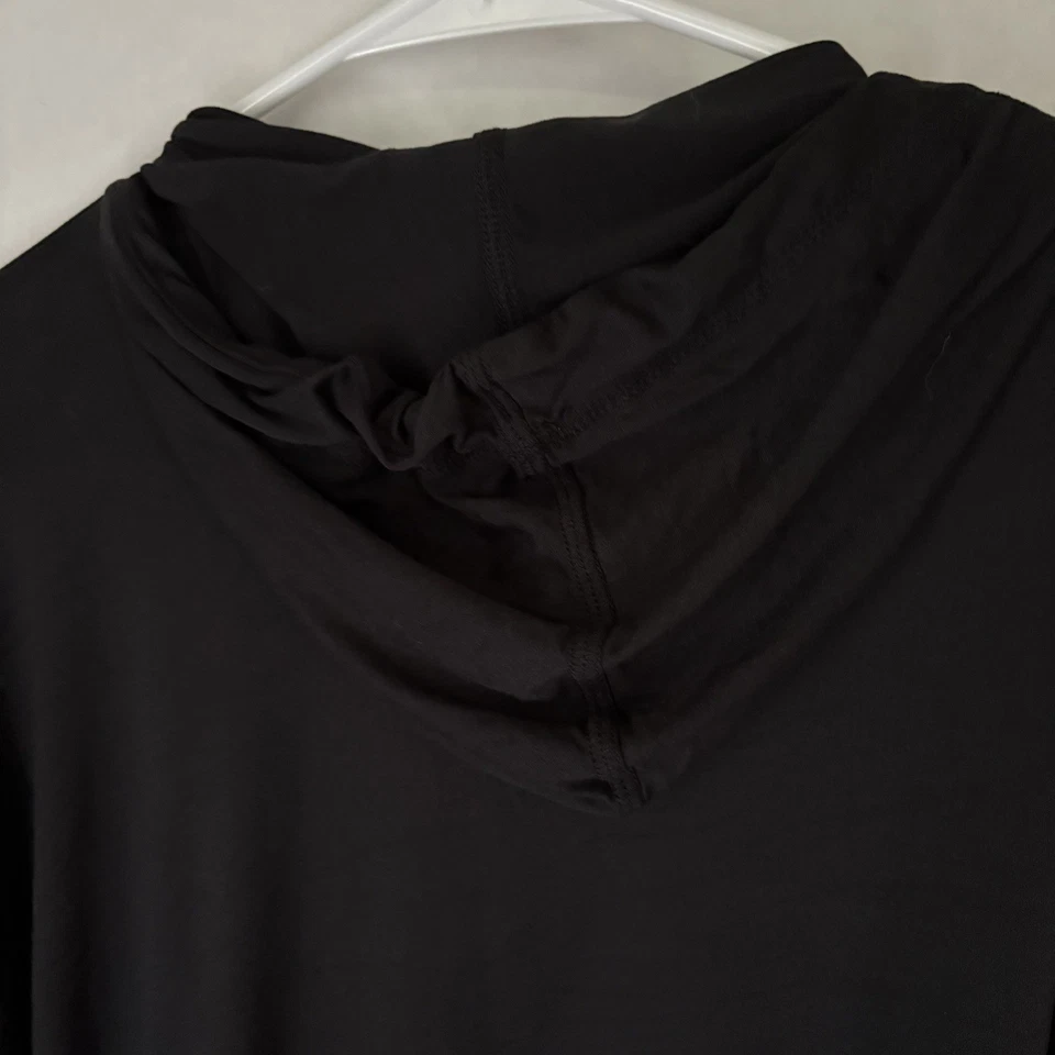 Jones New York Women’s Black Lightweight Hoodie Size 1XL Long Sleeve Pullover - Image 4 of 4