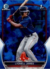 Lyonell James 2023 Bowman Chrome Prospects Sapphire RC #BCP-118 Boston Red Sox