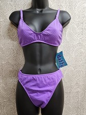 Vtg Late 1980's/1990's Daffy Waterwear Retro Junior's Swimsuit New w Tags S 32