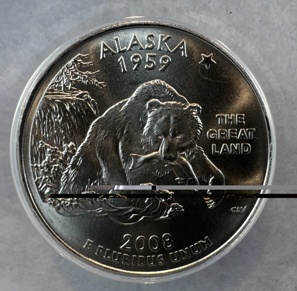 2008-P Washington Quarter Alaska MS69 ANACS TOP GRADE  - Image 2 of 4