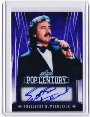 Engelbert Humperdinck 2025 Leaf Metal Pop Century Auto Card # 1/1 !! Singer