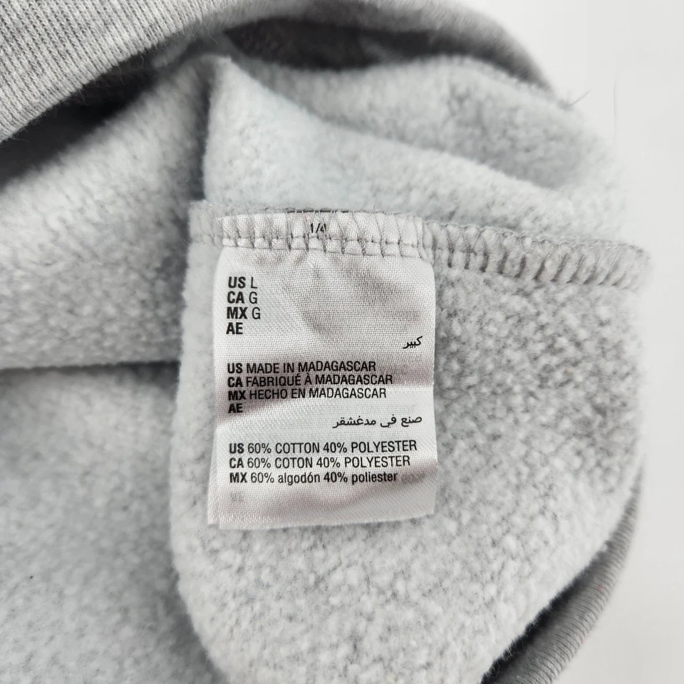 Sudadera Karen Scott Sport Para Mujer Gris Azul Estampado Floral Cuello Redondo Grande Foto 4 de 4