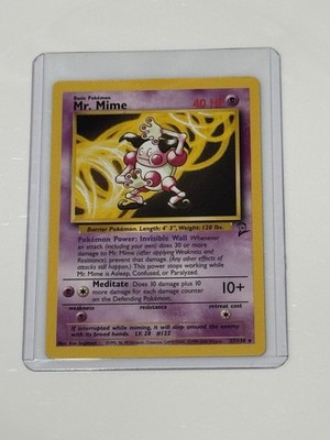 Pokémon TCG Mr. Mime 27/130 Base Set 2 - Non-Holo Rare Card WOTC | eBay