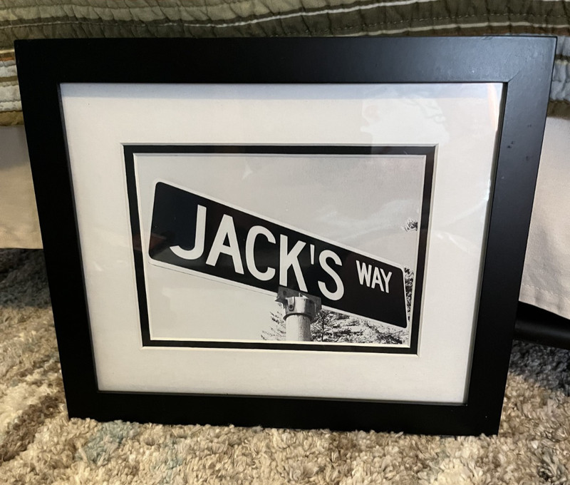 Jack Your Name on Street sign- framed Photo