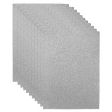 10pcs 12" x 8" x 0.12" Filter Foam Sponges Fan Replacement Filters, Black