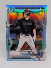 2021 Bowman Draft Chrome Tanner Allen 1st Prospect Sky Blue Refractor #BDC-165