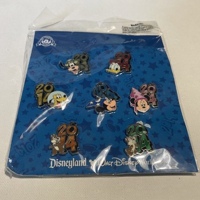 Disney 2014 Pin Set - 7 pins- Mickey Minnie Goofy Pluto Chip Dale