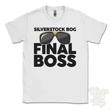 SILVERSTOCK BOG FINAL BOSS T-SHIRT funny xmas gift wokingham england ibiza