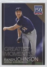 2019 Update 150 Years of Professional Baseball Black /299 Randy Johnson HOF 02v3