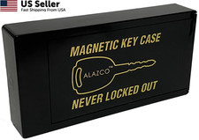 1 JUMBO Hide A Key Holder Magnetic Under Car Spare Keys House Shed 1pc, Black
