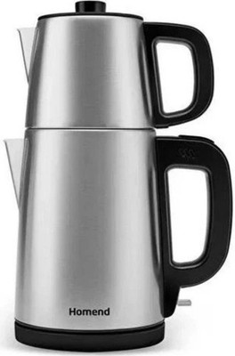 2 in 1 Homend RoyalTea 1728UK Edelstahl Wasserkocher & Teekanne Türkischer Teekocher