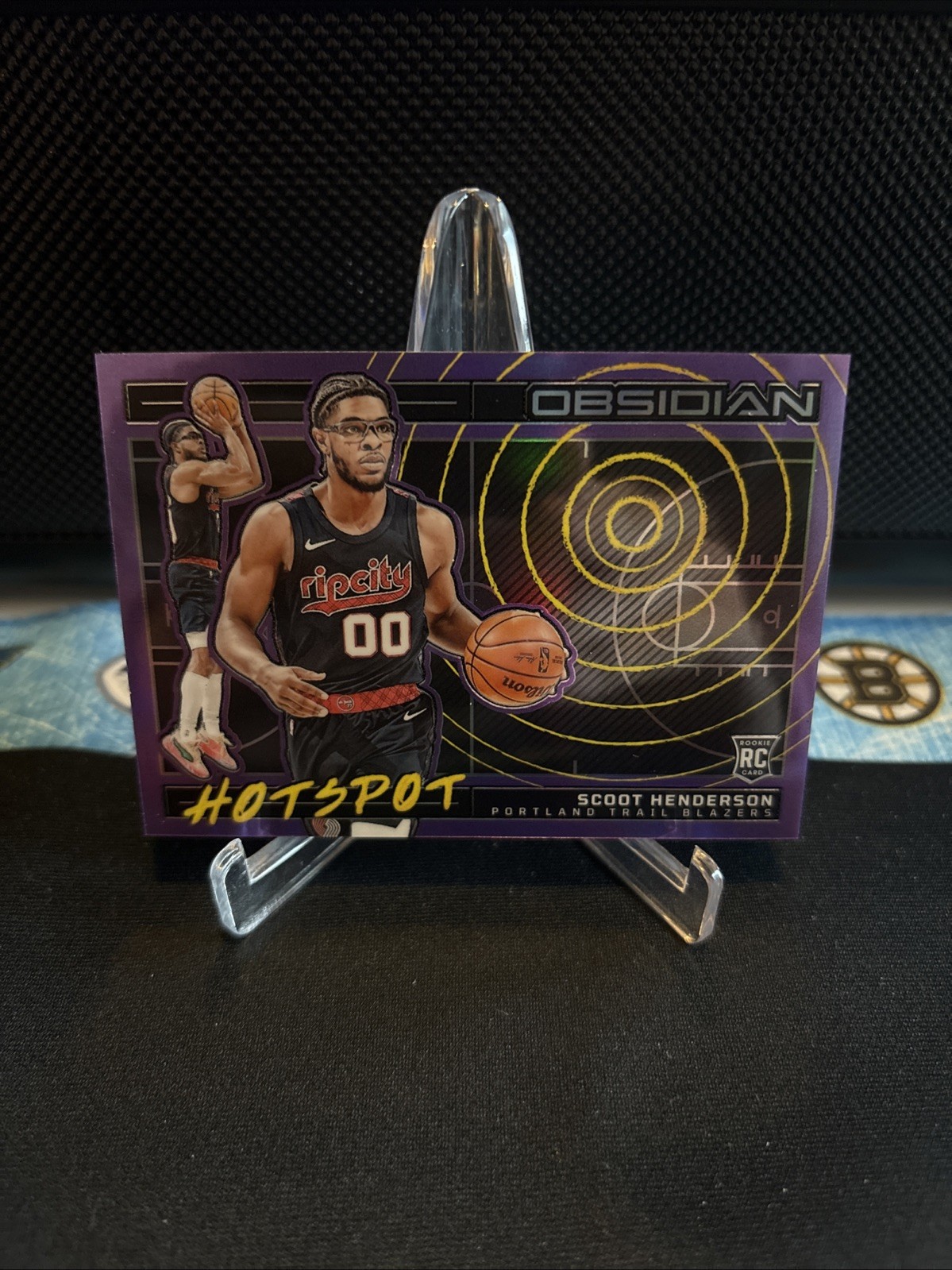 2023-24 Obsidian Hotspot Scoot Henderson Purple Refractor #43/49 RC