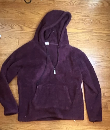 UNDERCOVER Felpa con cappuccio Victoria Secret rosa in pile taglia media marrone