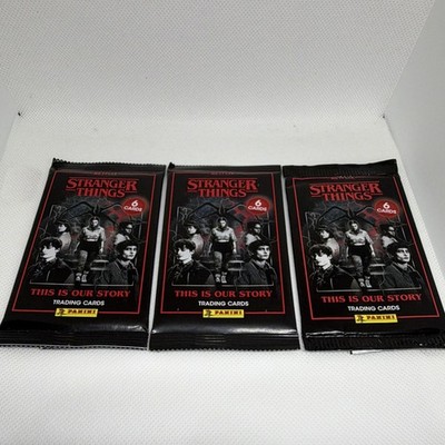 Lot of 3 Panini Stranger Things This Is Our Story Trading Card Packs