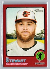 2022 Topps Heritage #362 DJ Stewart Red Border