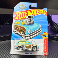 Hot Wheels Let's Race Surf 'N Turf 1:64 Diecast Car Blue Brown Unopened